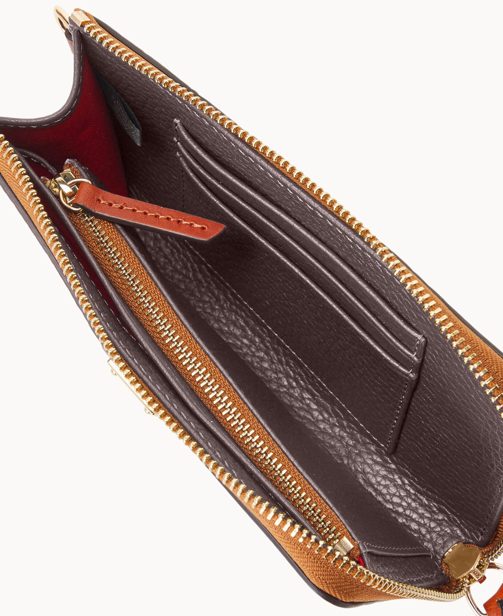 Pebble Grain Folded Zip Wristlet – Dooney & Bourke