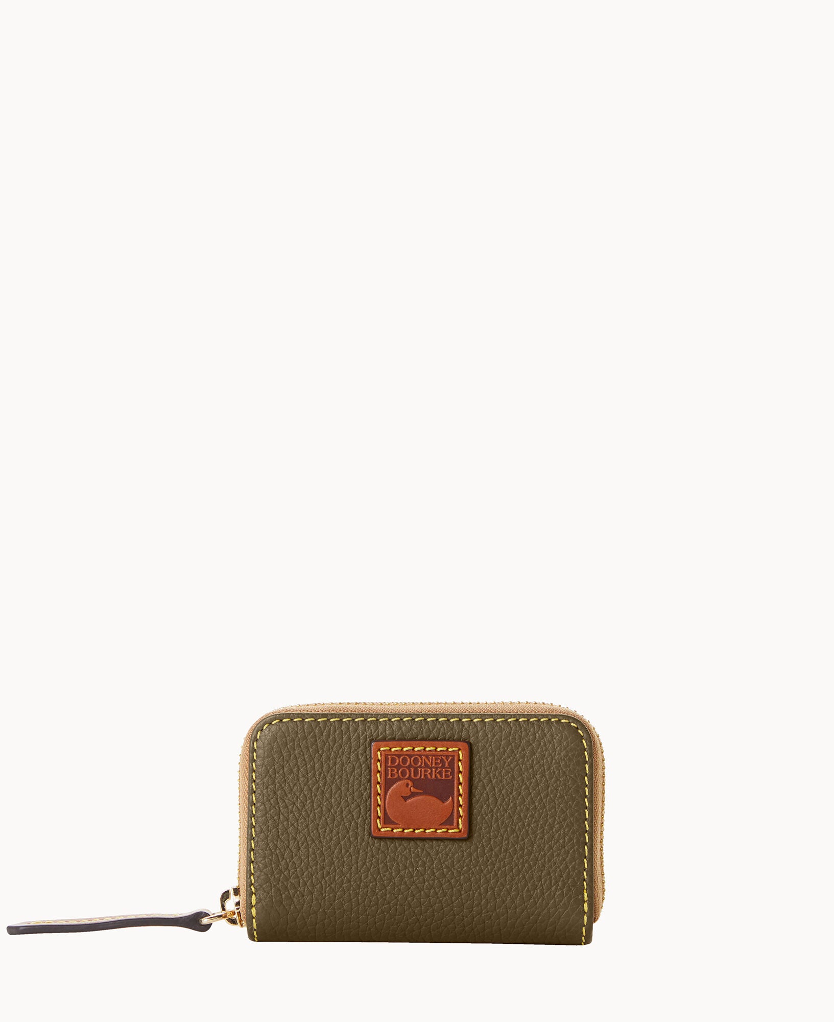 Pebble Grain Zip Around Credit Card Case – Dooney & Bourke