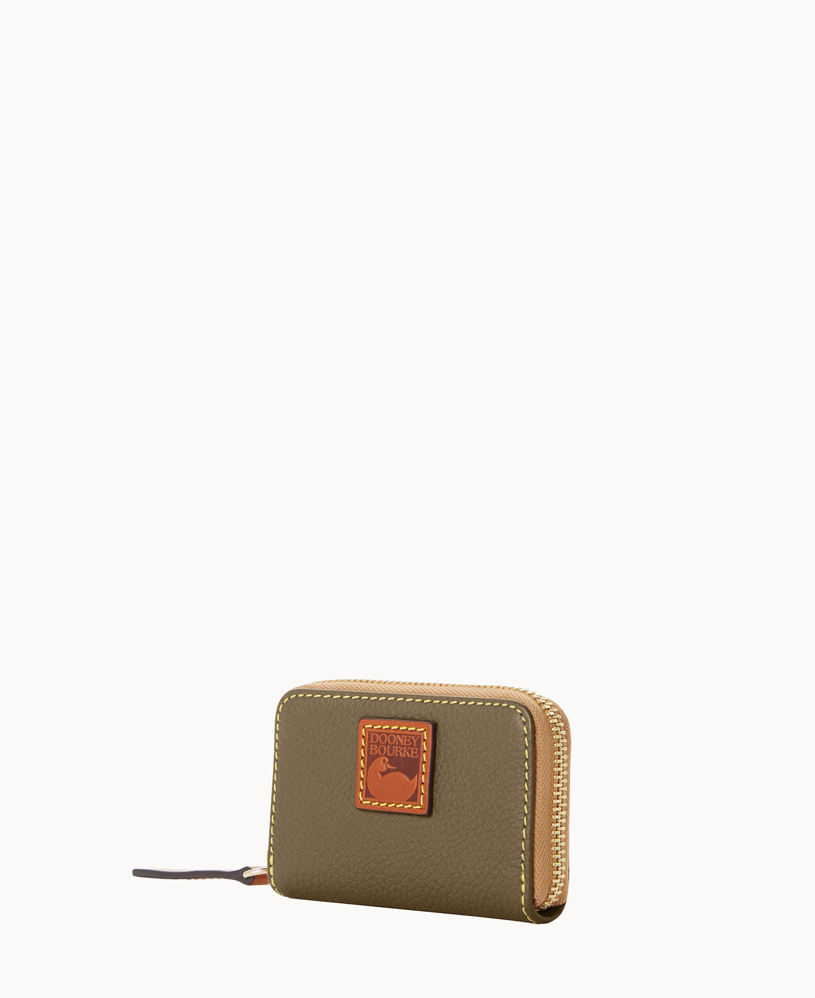 Pebble Grain Zip Around Credit Card Case – Dooney & Bourke