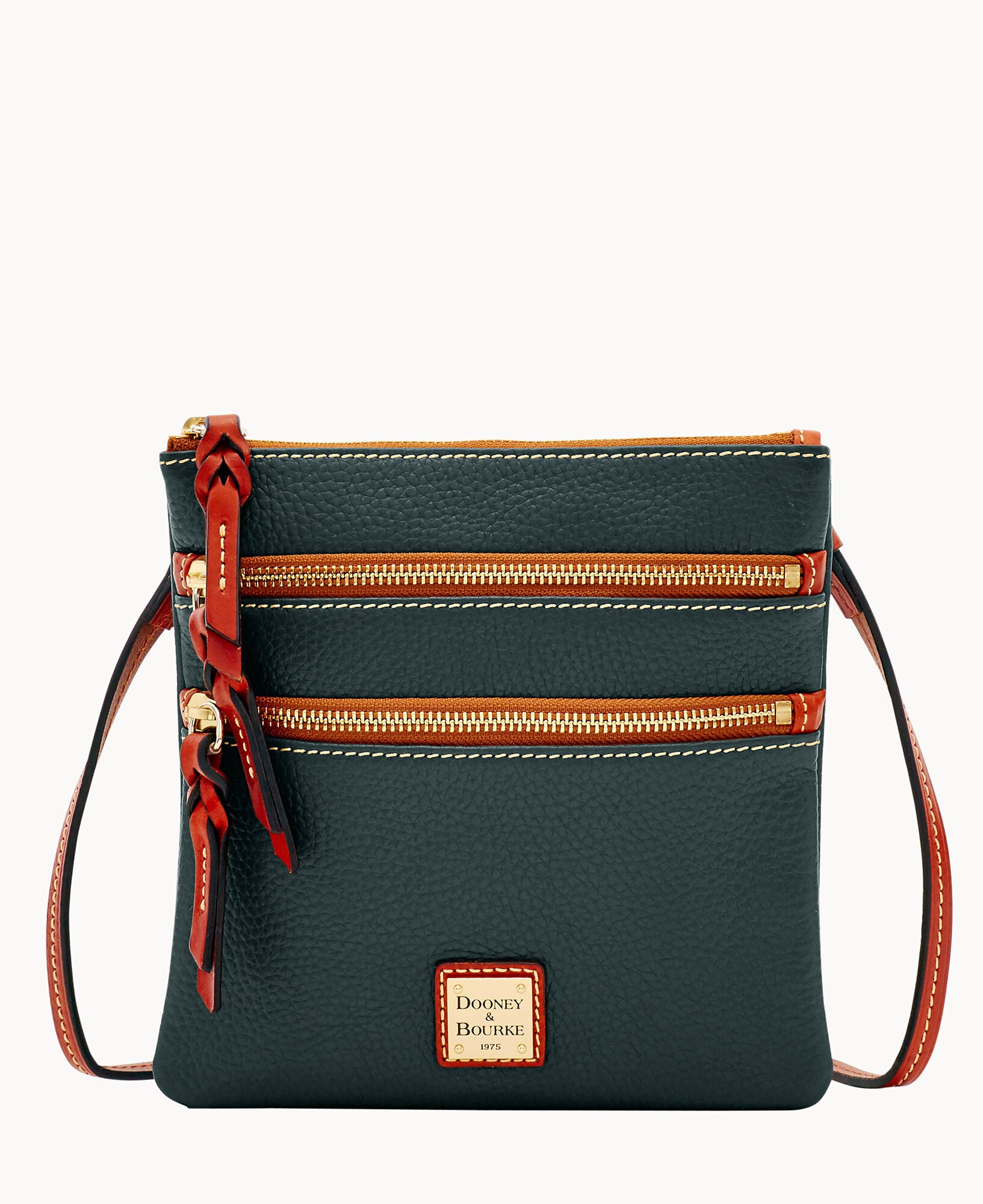 Pebble Grain North South Triple Zip – Dooney & Bourke