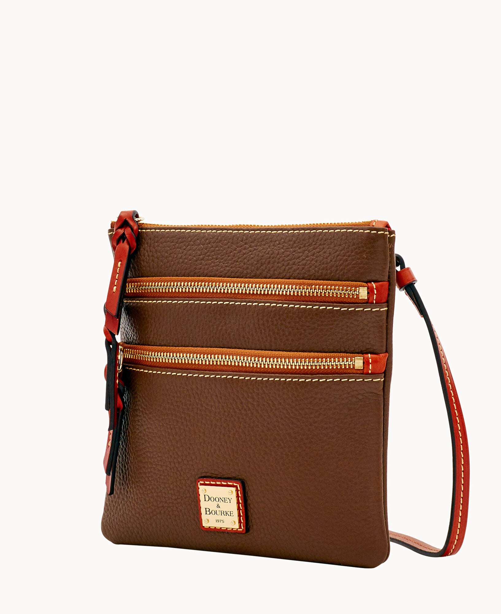 Pebble Grain North South Triple Zip – Dooney & Bourke
