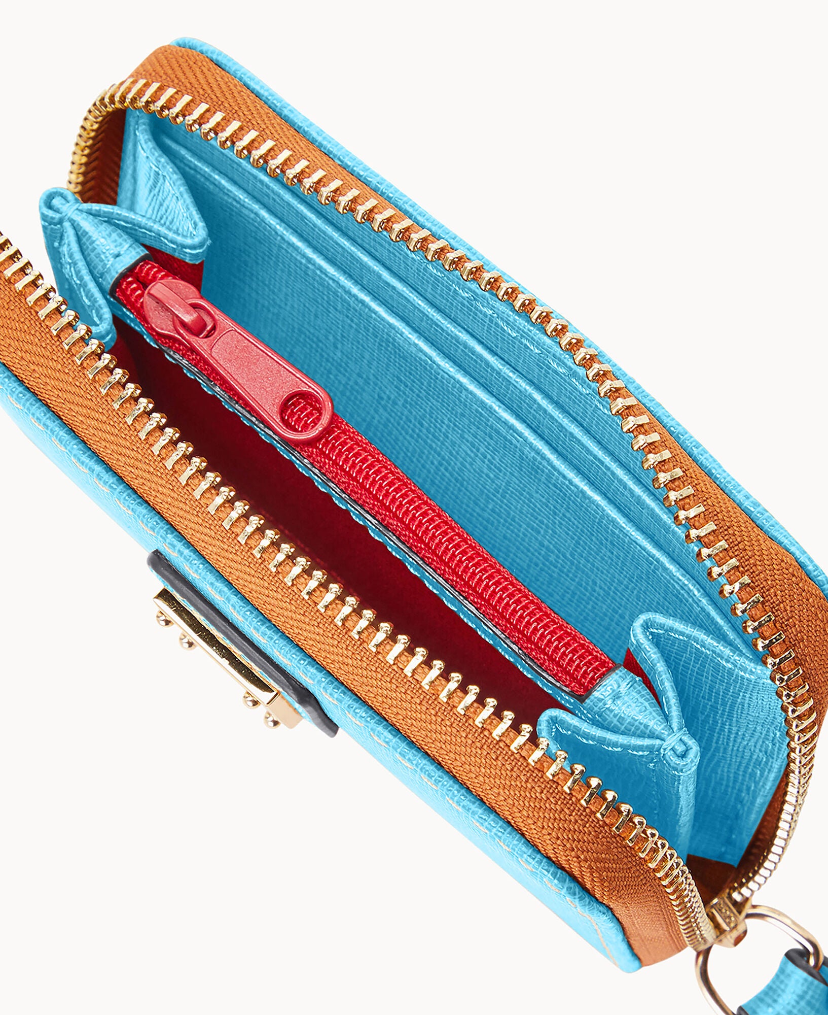 Saffiano Large Zip Around Credit Card Case – Dooney & Bourke