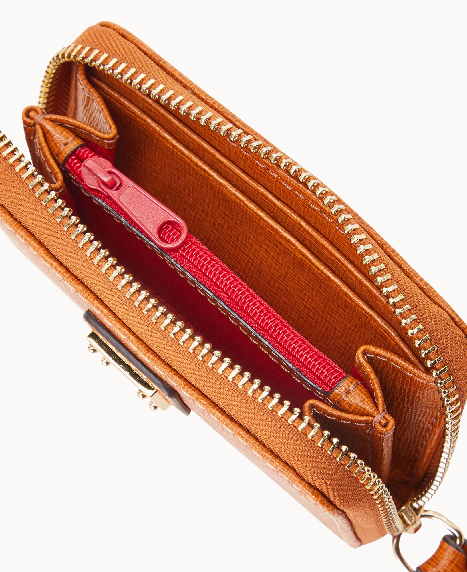 Saffiano Large Zip Around Credit Card Case – Dooney & Bourke