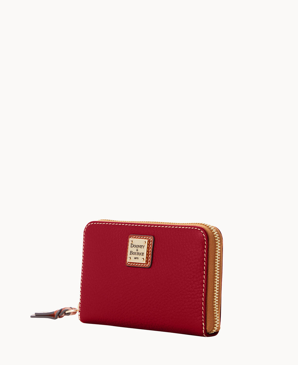 Pebble Grain Medium Zip Around Wallet