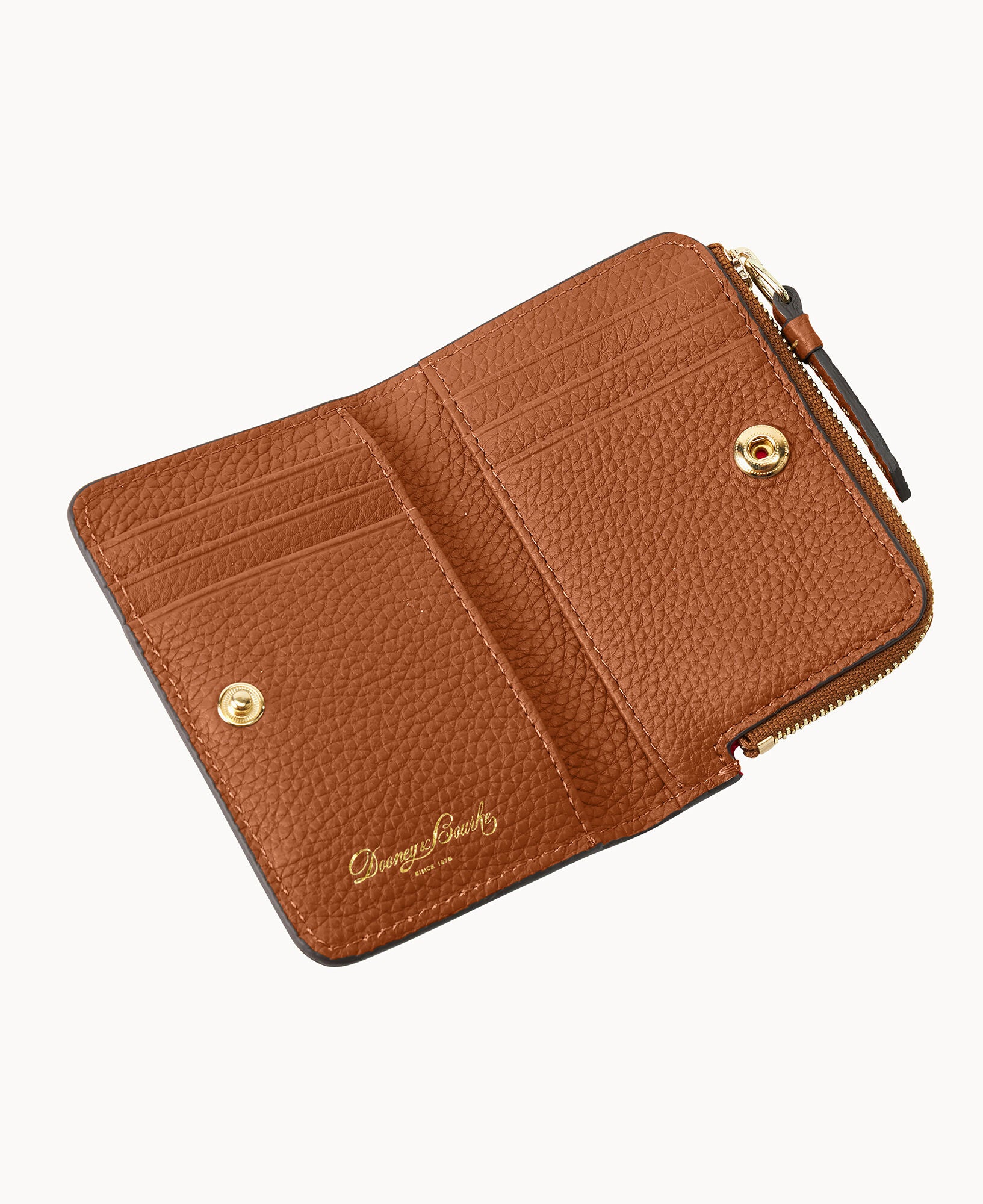 Pebble Grain Zip Credit Card Wallet 12 – Dooney & Bourke