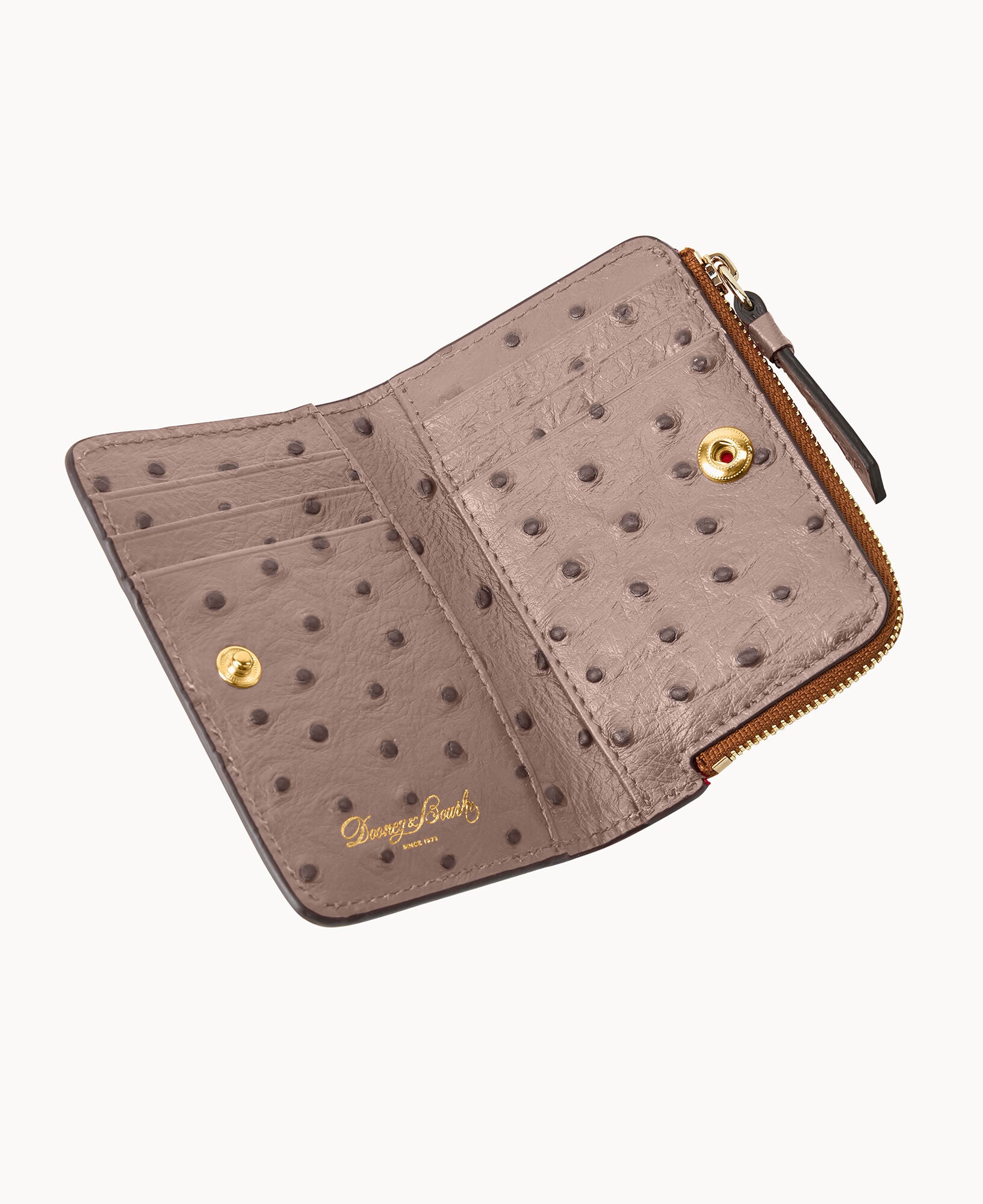 Ostrich Zip Credit Card Wallet 12 – Dooney & Bourke