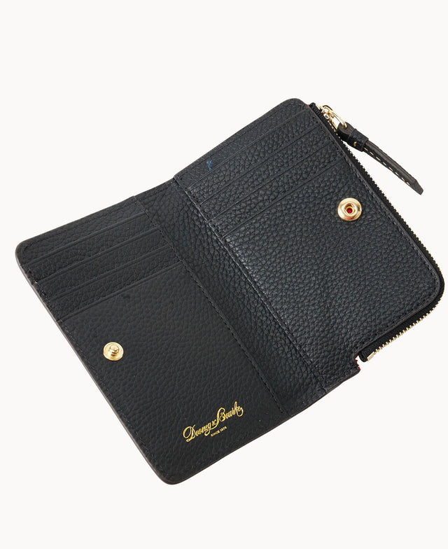 Dooney & Bourke Women's Pebble Grain Small Zip Around Wallet in Dooney & Bourke Women's Pebble Grain Small Zip Around Wallet in