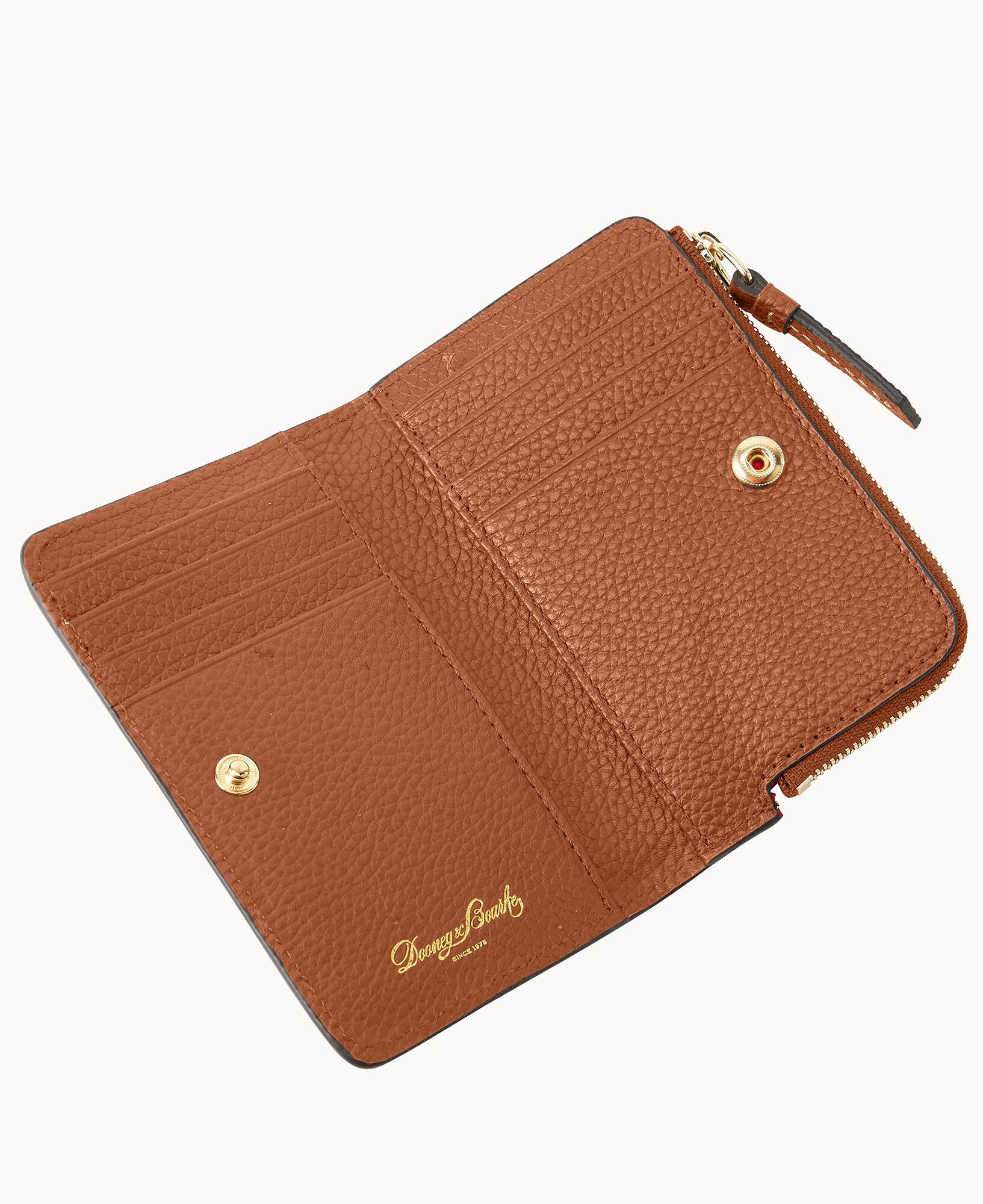 Pebble Grain Zip Credit Card Wallet 14 – Dooney & Bourke
