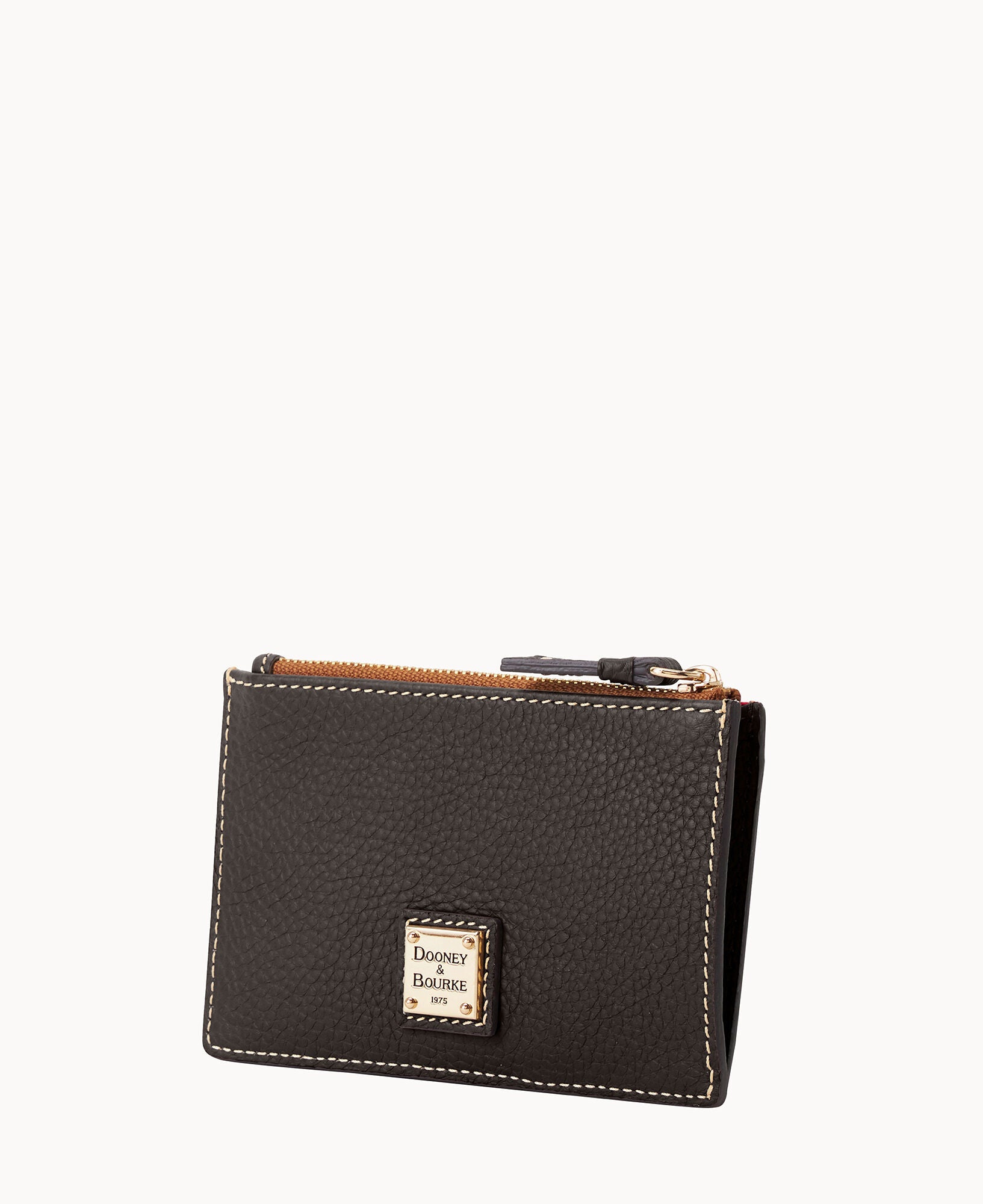 Pebble Grain Zip Credit Card Case – Dooney & Bourke