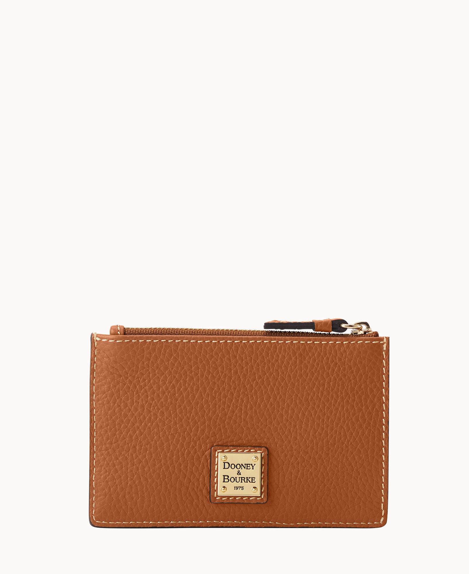 Pebble Grain Zip Credit Card Case – Dooney & Bourke