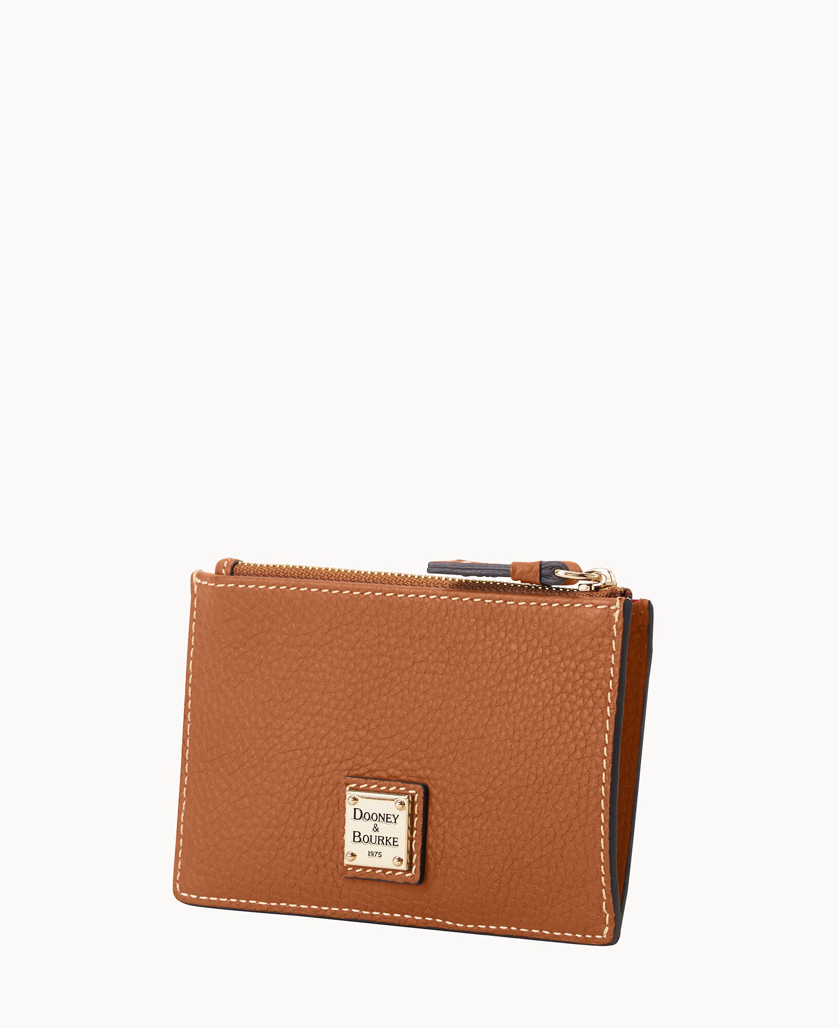 Pebble Grain Zip Credit Card Case – Dooney & Bourke