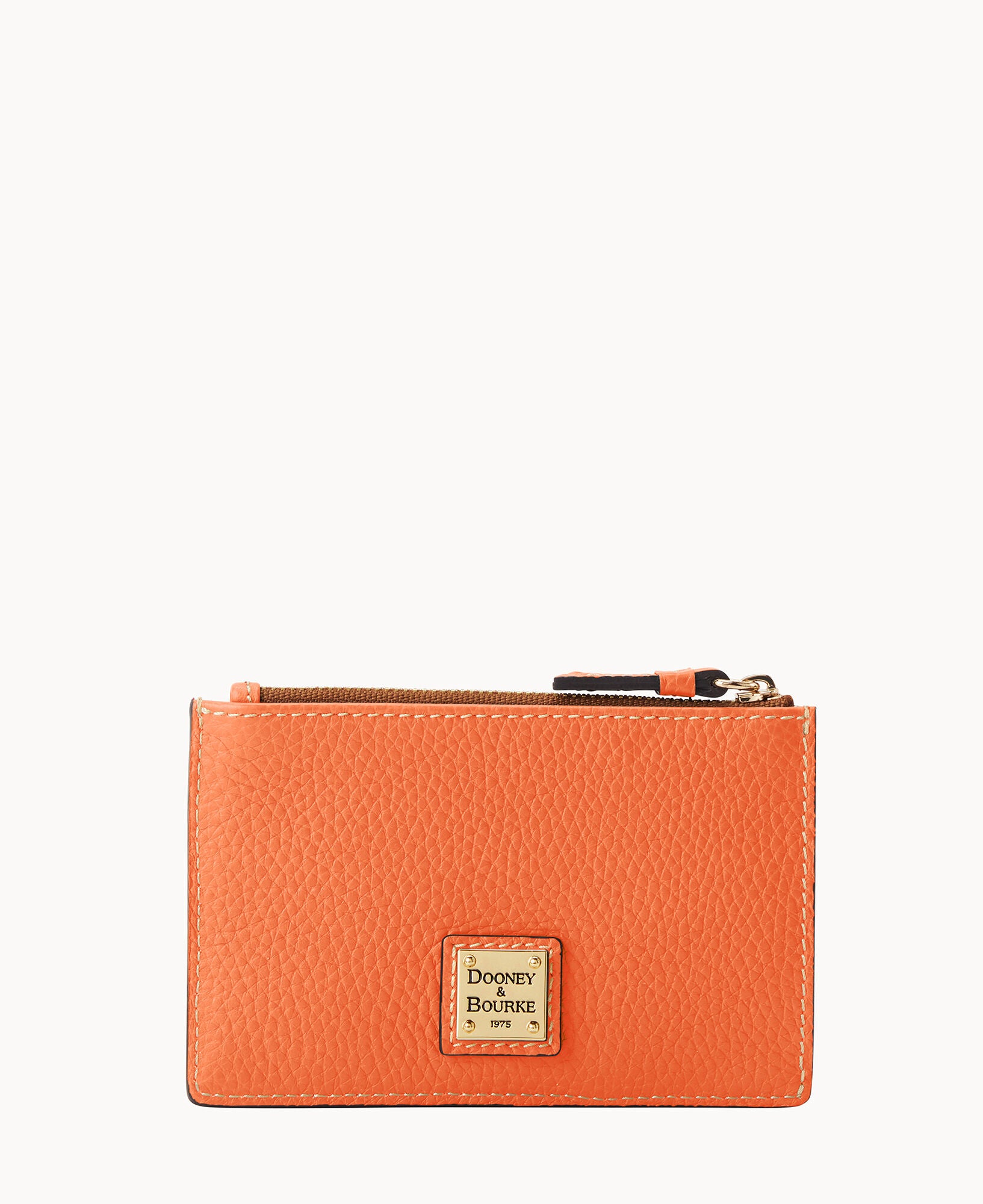 Pebble Grain Zip Credit Card Case – Dooney & Bourke