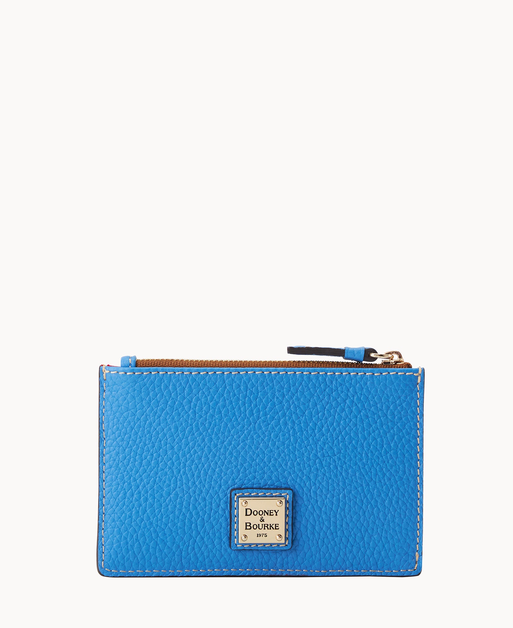 Pebble Grain Zip Credit Card Case – Dooney & Bourke