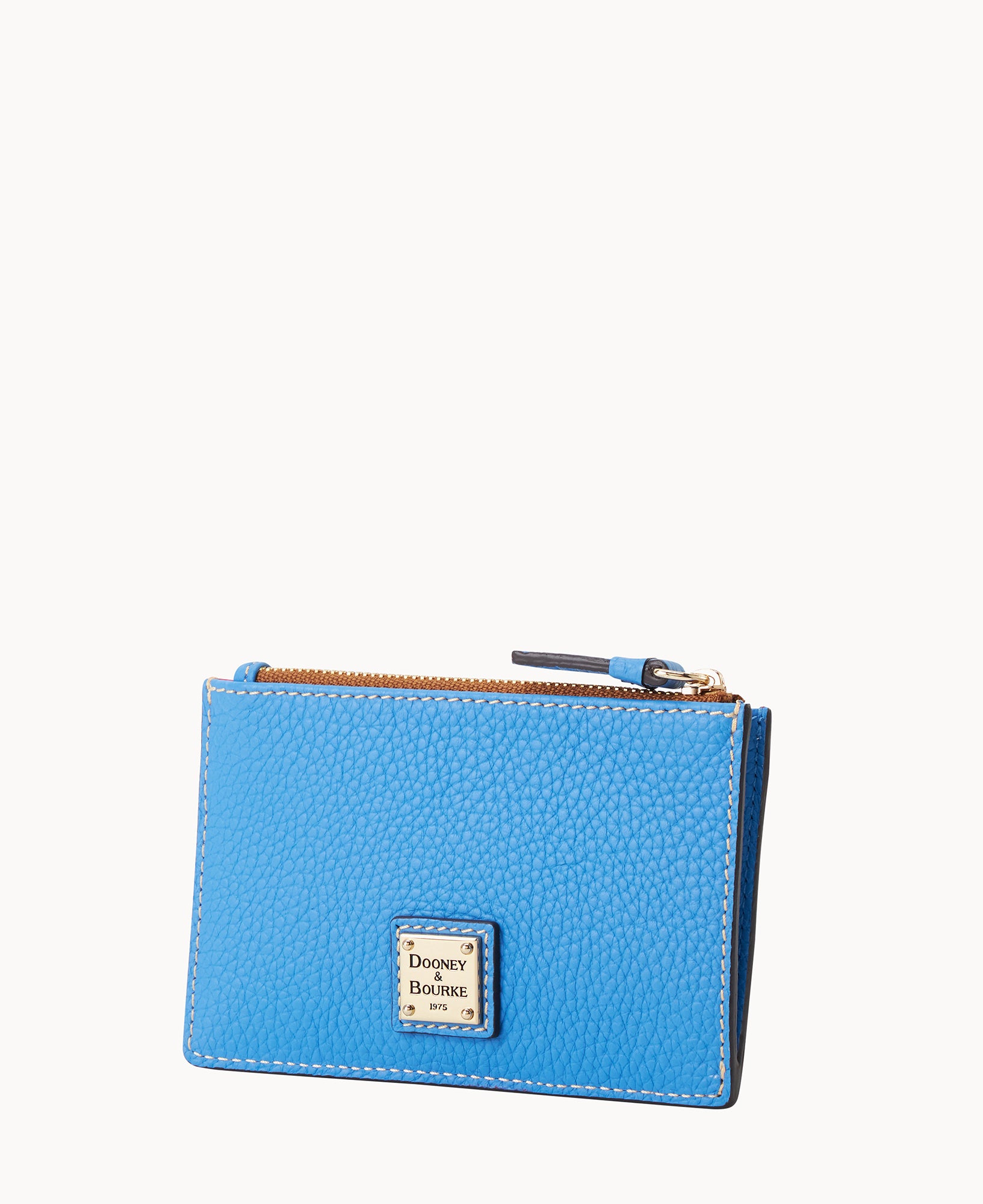 Pebble Grain Zip Credit Card Case – Dooney & Bourke