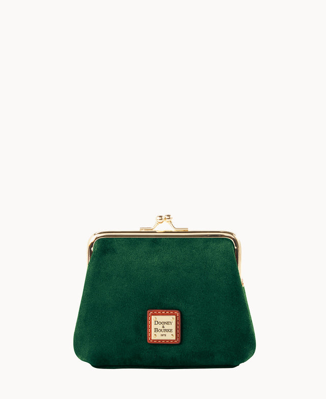 Suede Large Framed Purse – Dooney Bourke