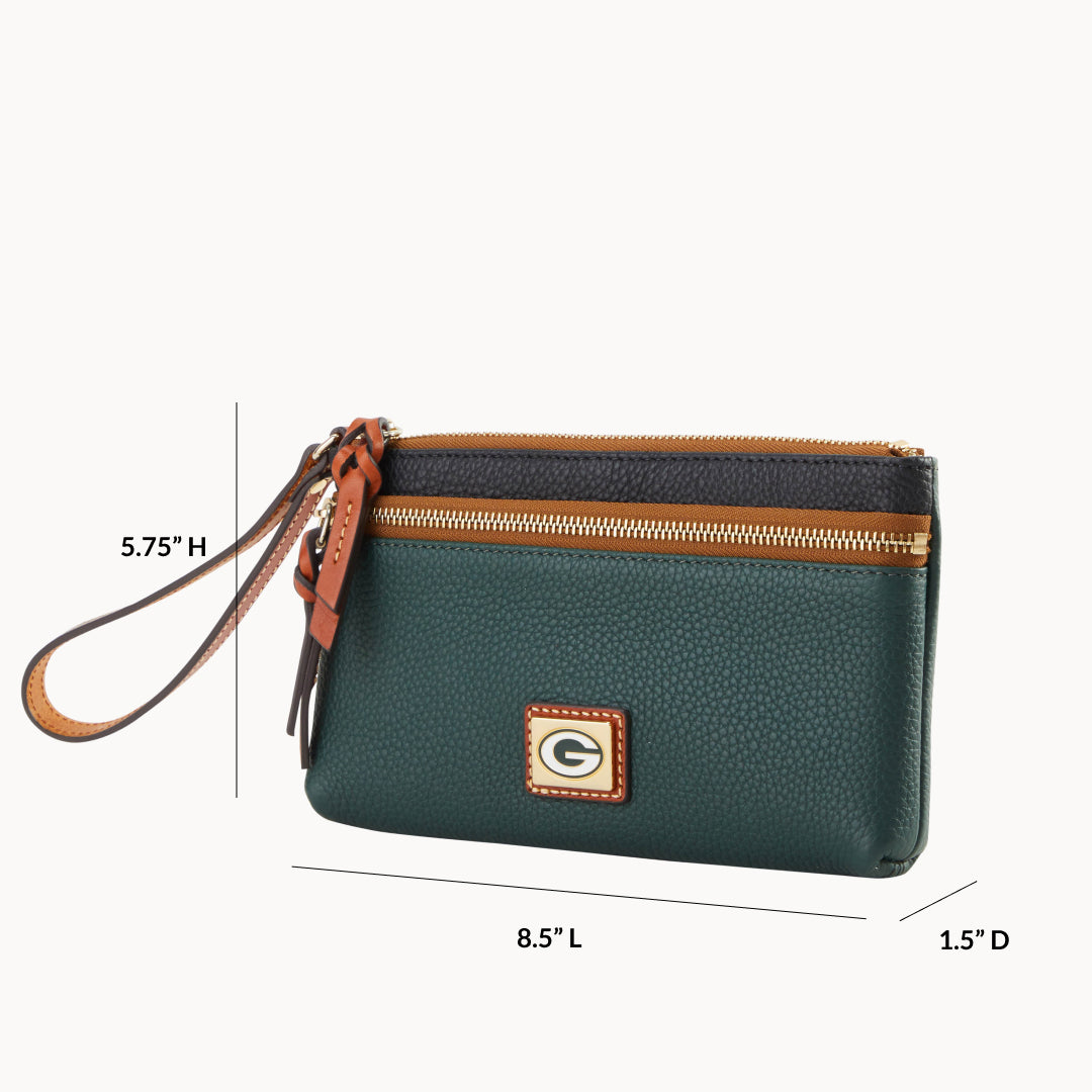 NFL Packers Double Zip Wristlet – Dooney & Bourke