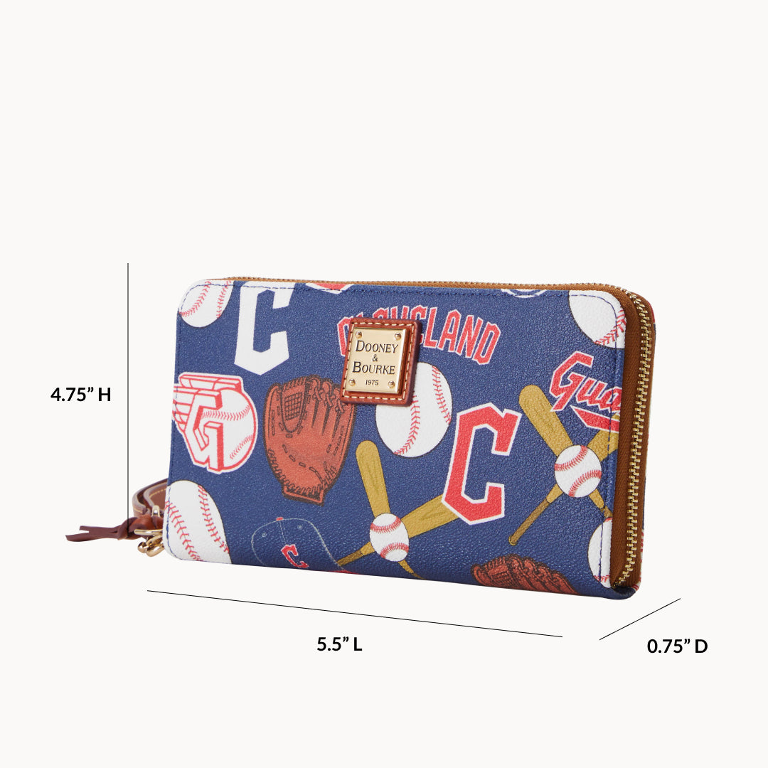 MLB Guardians Large Zip Around Wristlet – Dooney & Bourke