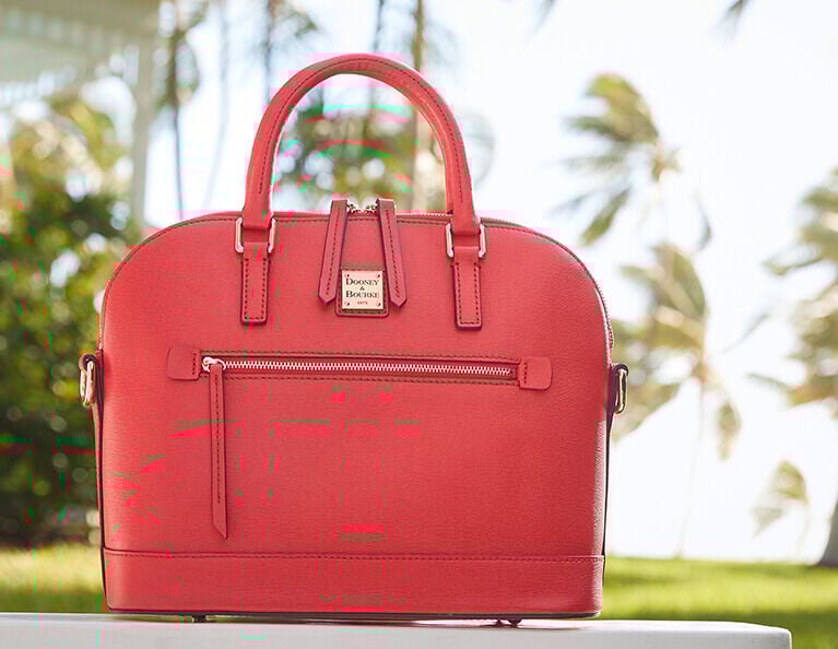 Dooney Bourke Saffiano Zip Satchel
