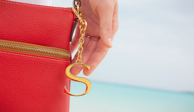 Monogram Pendant Keychains