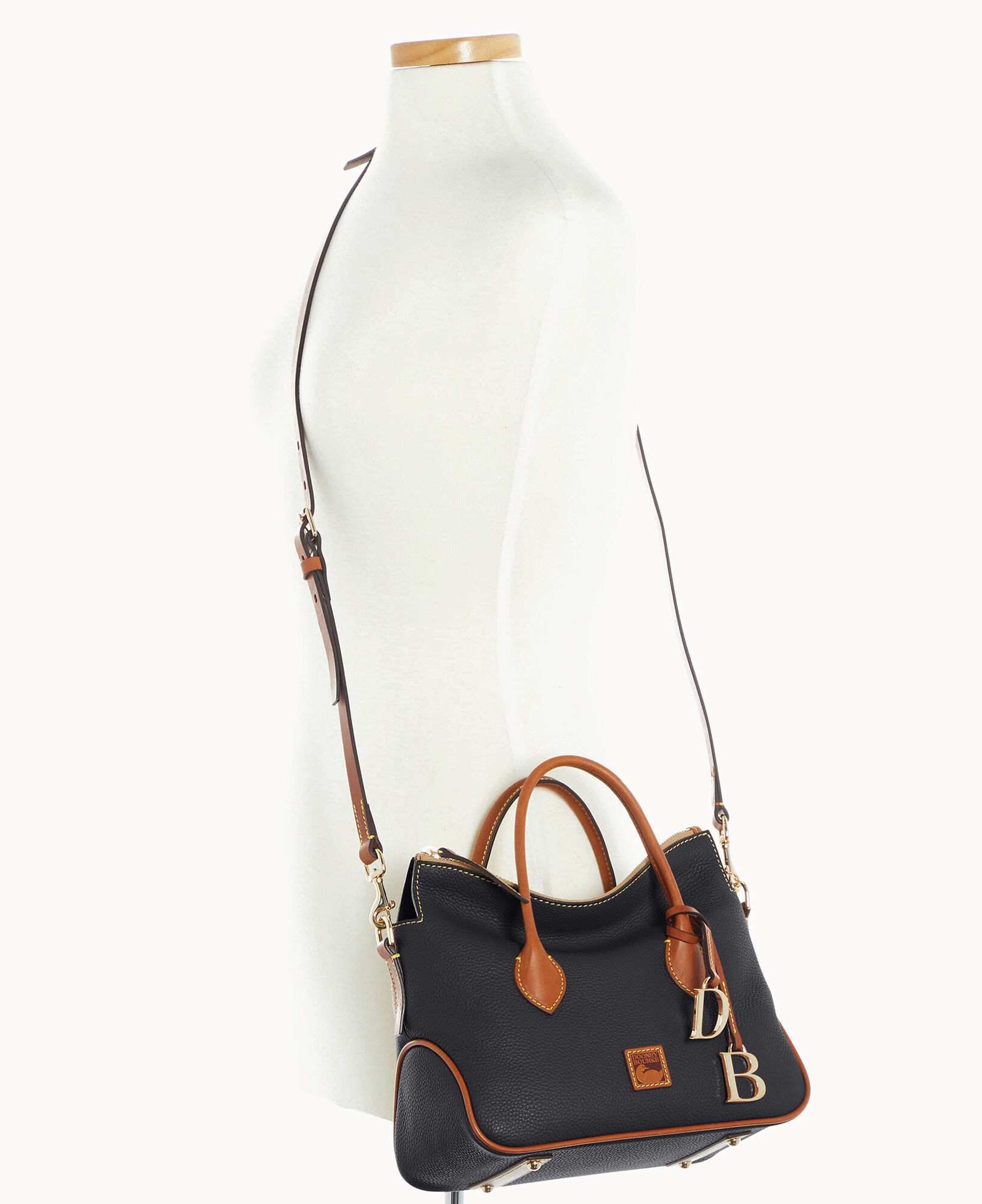 Dooney and bourke pebble leather satchel outlet
