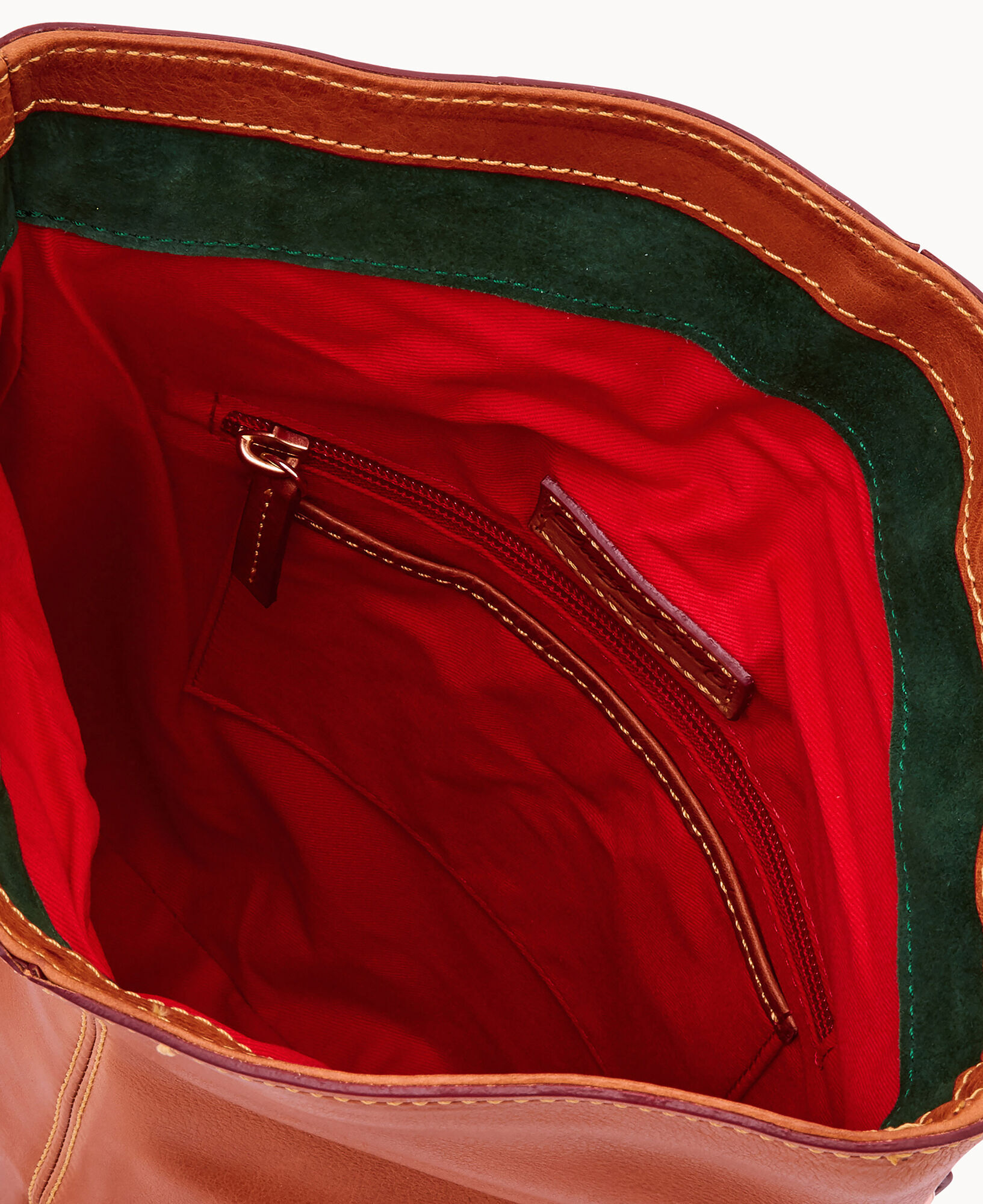 Dooney Bourke Florentine Medium Toggle Crossbody Red