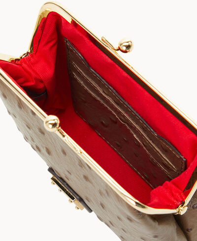 Ostrich Large Frame Purse