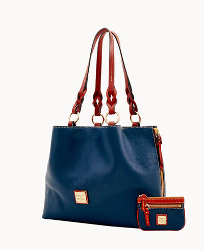 Pebble Grain Large Zip Barlow Small Coin Case