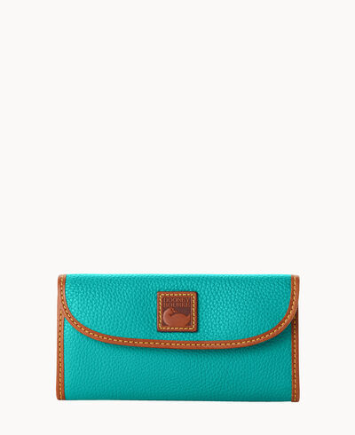Pebble Grain Continental Clutch