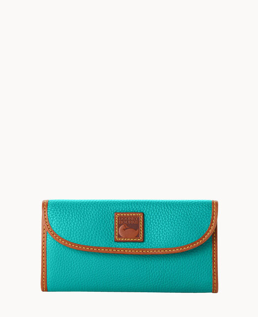 Pebble Grain Continental Clutch