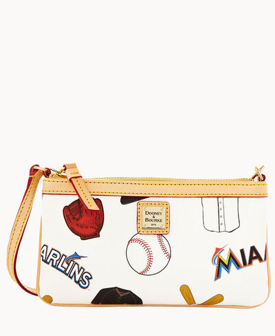 MLB Marlins Large Slim Wristlet