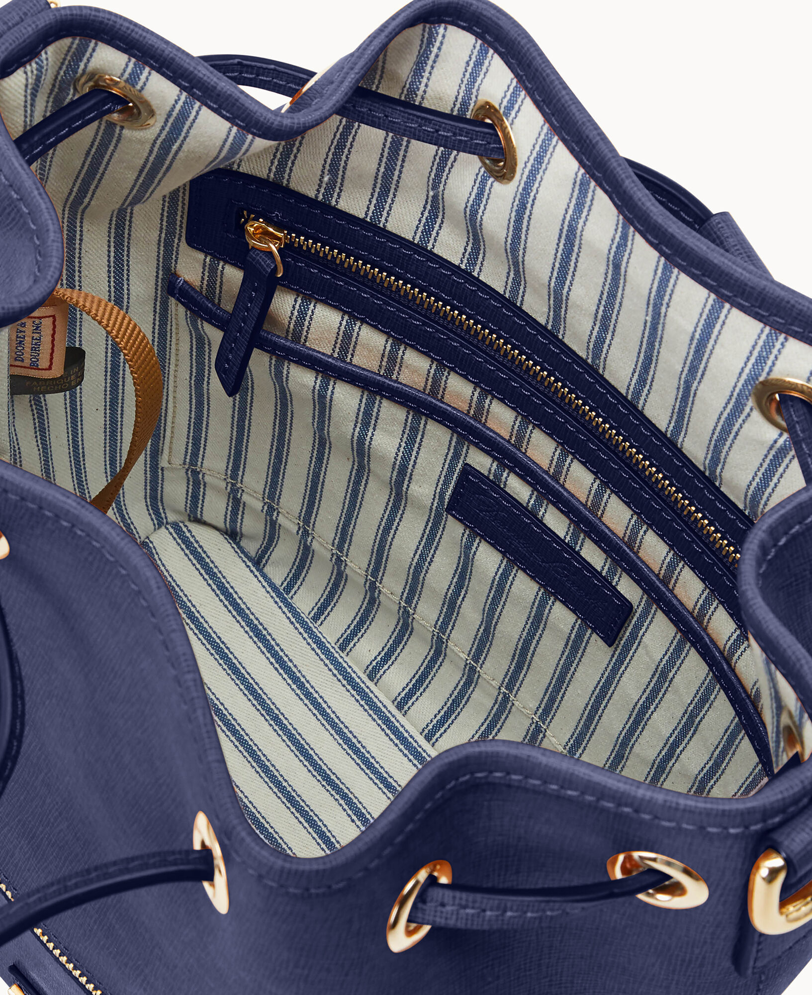 Dooney and bourke saffiano drawstring bag sales