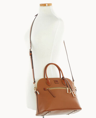 Pebble Grain Large Domed Satchel