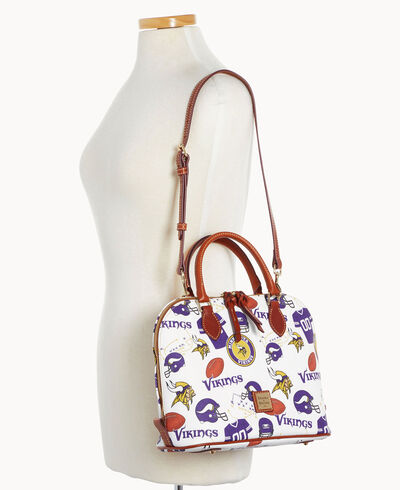 NFL Vikings Zip Zip Satchel
