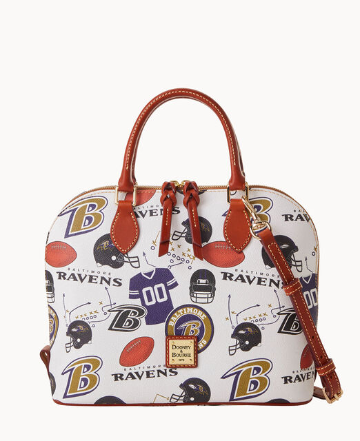 Dooney & Bourke NFL Baltimore Ravens Small Zip Crossbody Shoulder Bag