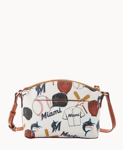 MLB Marlins Suki Crossbody Med Wristlet