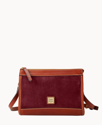 Suede Zip Crossbody