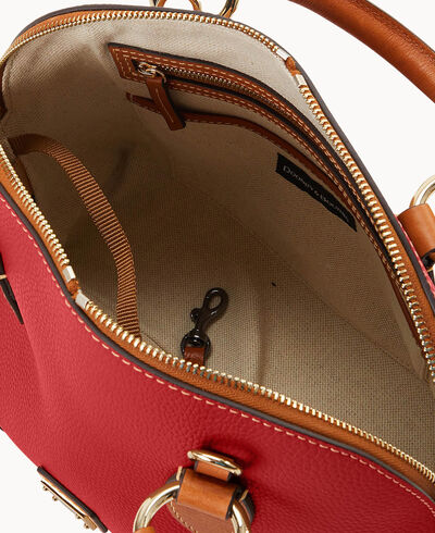 Pebble with Florentine Trim Domed Satchel