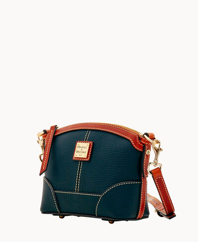 Pebble Grain Mini Domed Crossbody