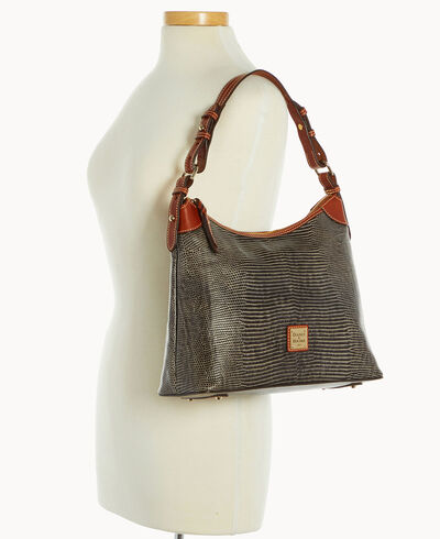 Embossed Lizard Hobo