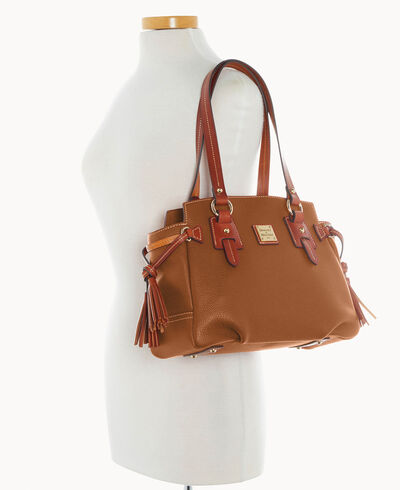 Pebble Grain Small Winged Shopper