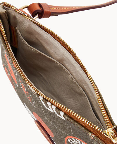 NFL Browns Top Zip Crossbody