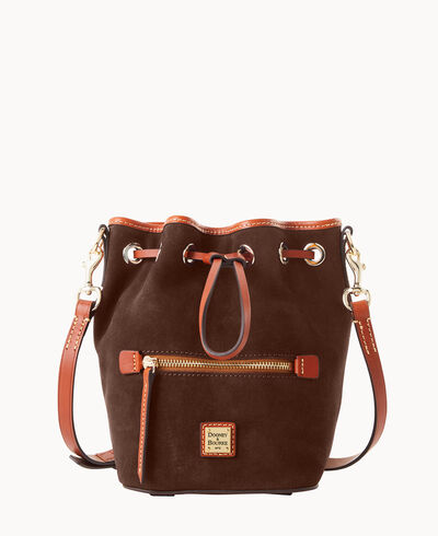 Suede Small Drawstring Crossbody