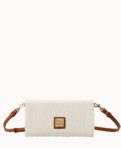 Ostrich Daphne Crossbody Wallet