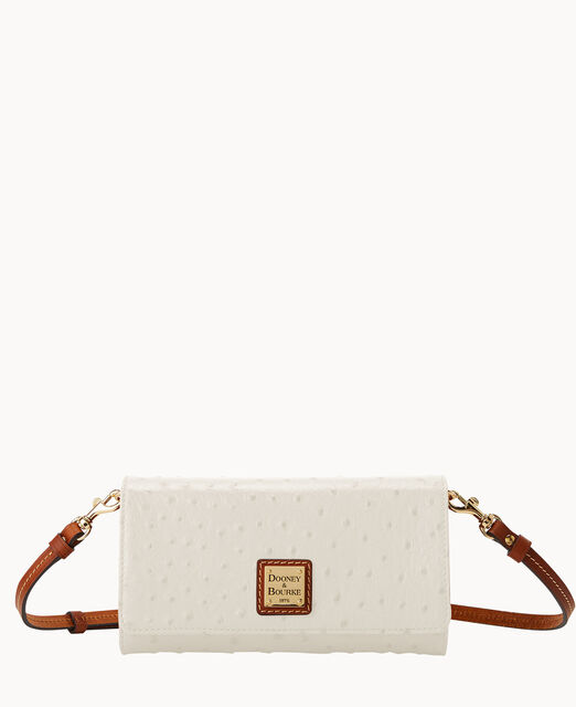 Ostrich Daphne Crossbody Wallet