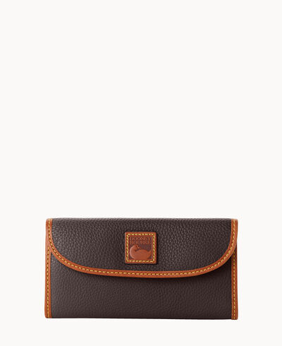 Pebble Grain Continental Clutch