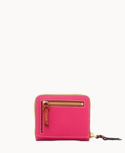 Pebble Grain Small Zip Around Wallet