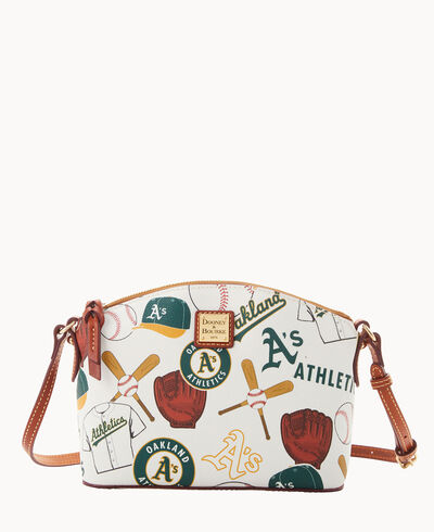 MLB Oakland A's Suki Crossbody Med Wristlet