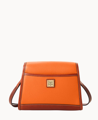 Pebble Grain Flap Crossbody