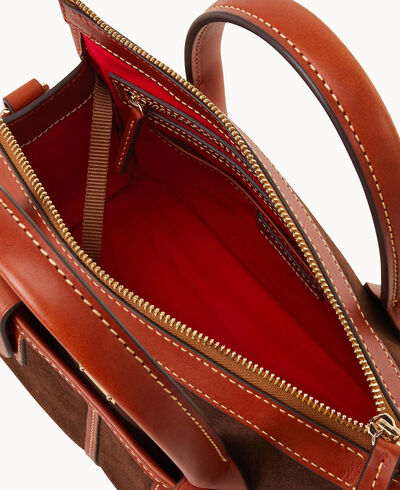 Suede Small Satchel