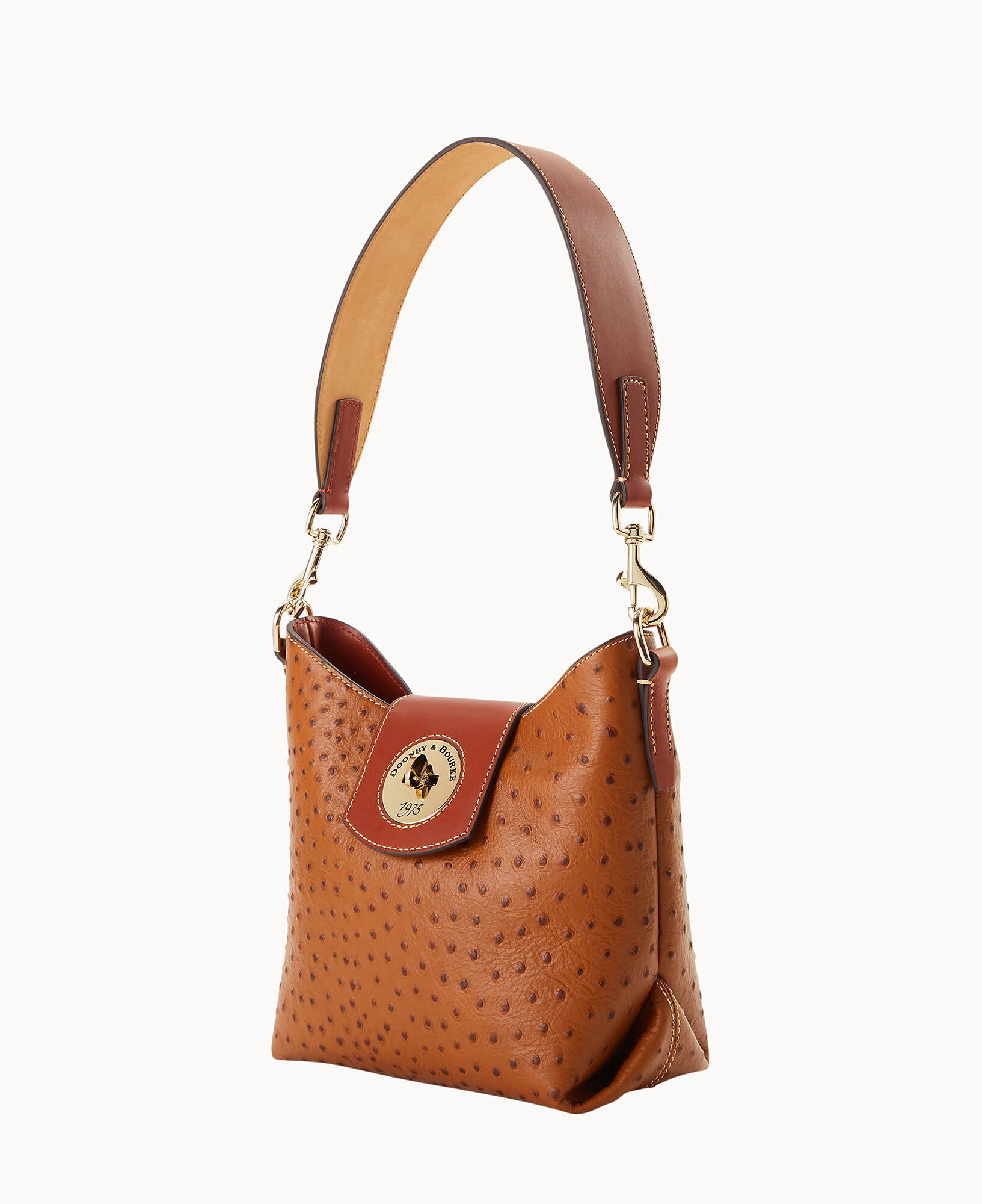 Dooney & Bourke Ostrich Turnlock Sac 22